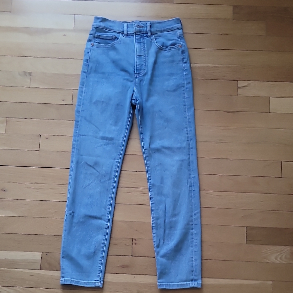 Express Light Wash Slim Super High Rise Women's Jeans